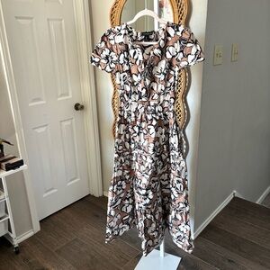 Cynthia Rowley / Brown Black White Maxi Dress